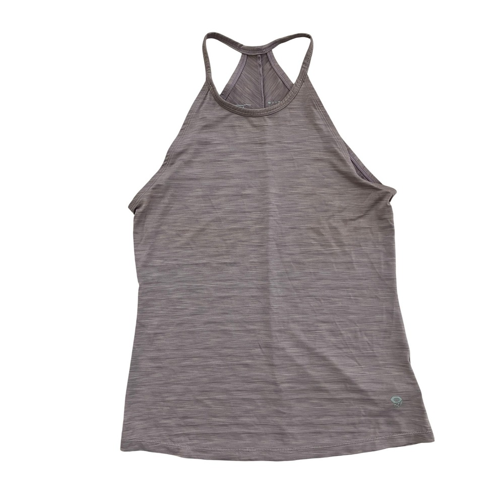 Mountain HardwearTech Tank Top Womens Medium Purple Gray High Neck Active